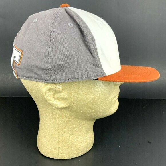 Texas Longhorns UT Adjustable Hat Cap M/L Orange Gray Embroidered Logo - Picture 2 of 7